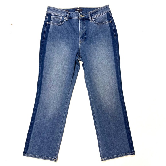 NYDJ Marilyn Straight Leg Stretch Jeans - Sz 10P - Picture 6 of 8